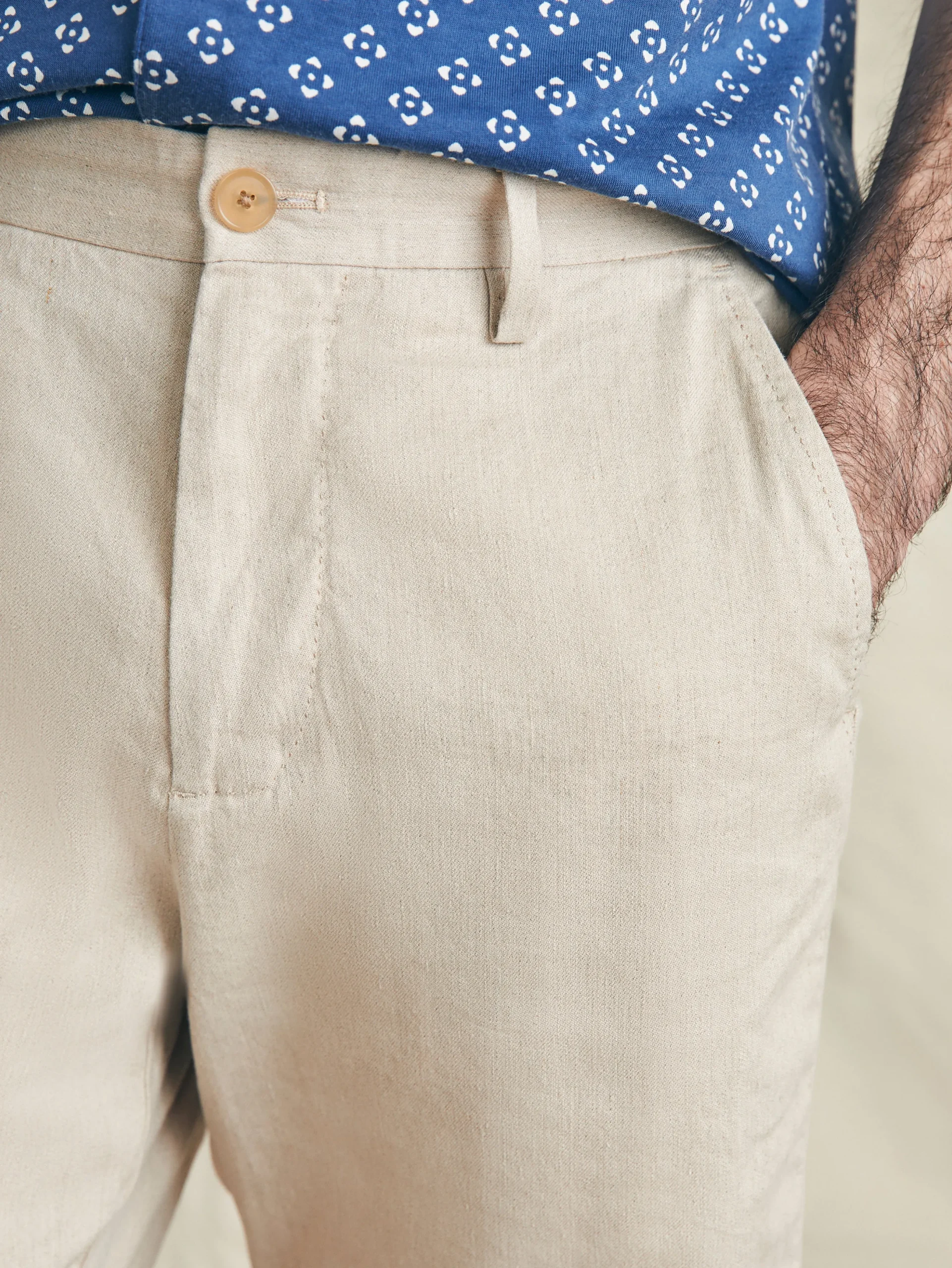 Faherty Brand Movement™ Flex Linen Short (7" Inseam) -