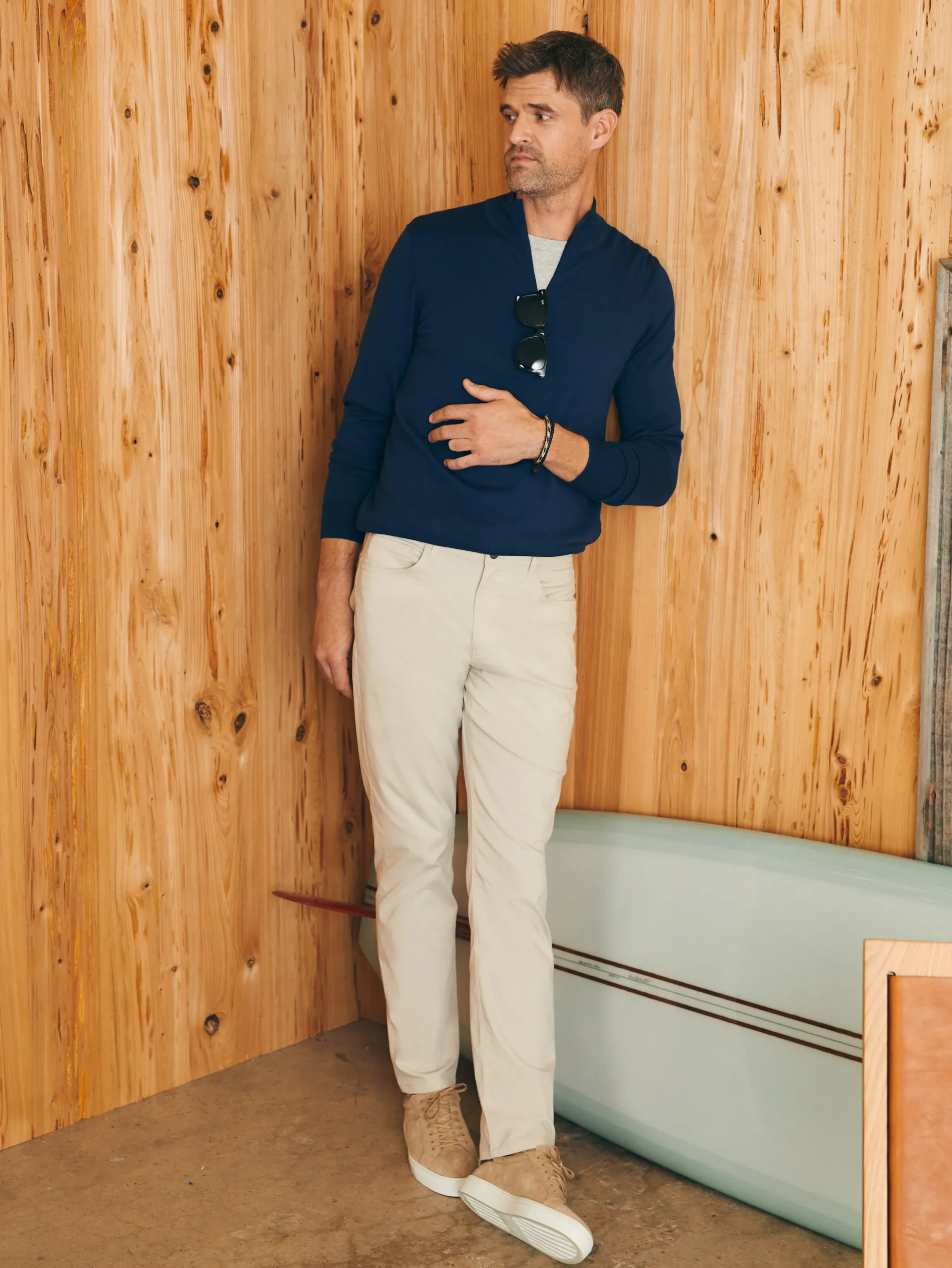 Faherty Brand Movement™ Quarter Zip Sweater -