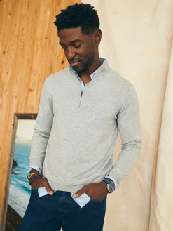 Faherty Brand Movement™ Quarter Zip Sweater -