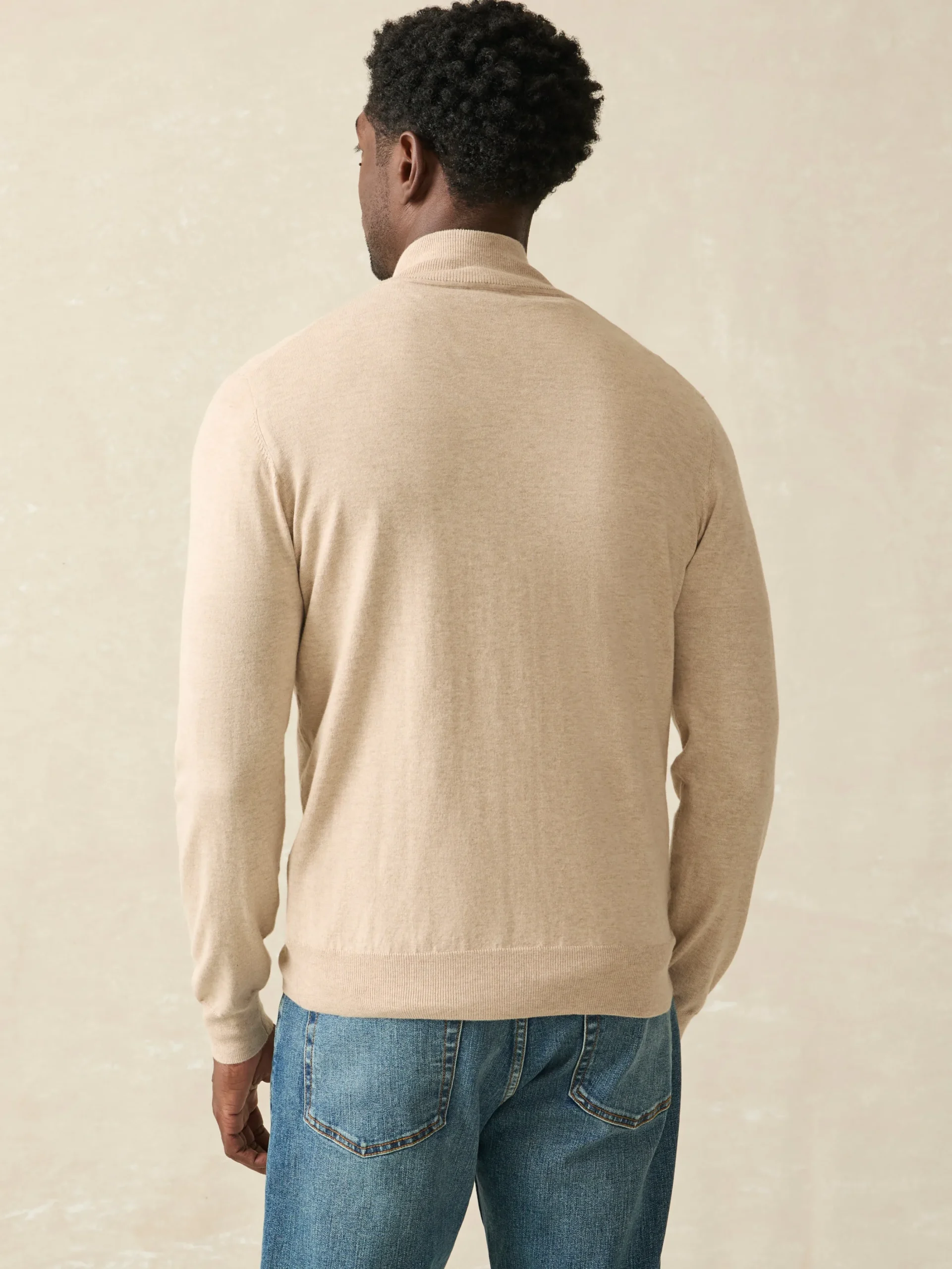 Faherty Brand Movement™ Quarter Zip Sweater (Tall) -