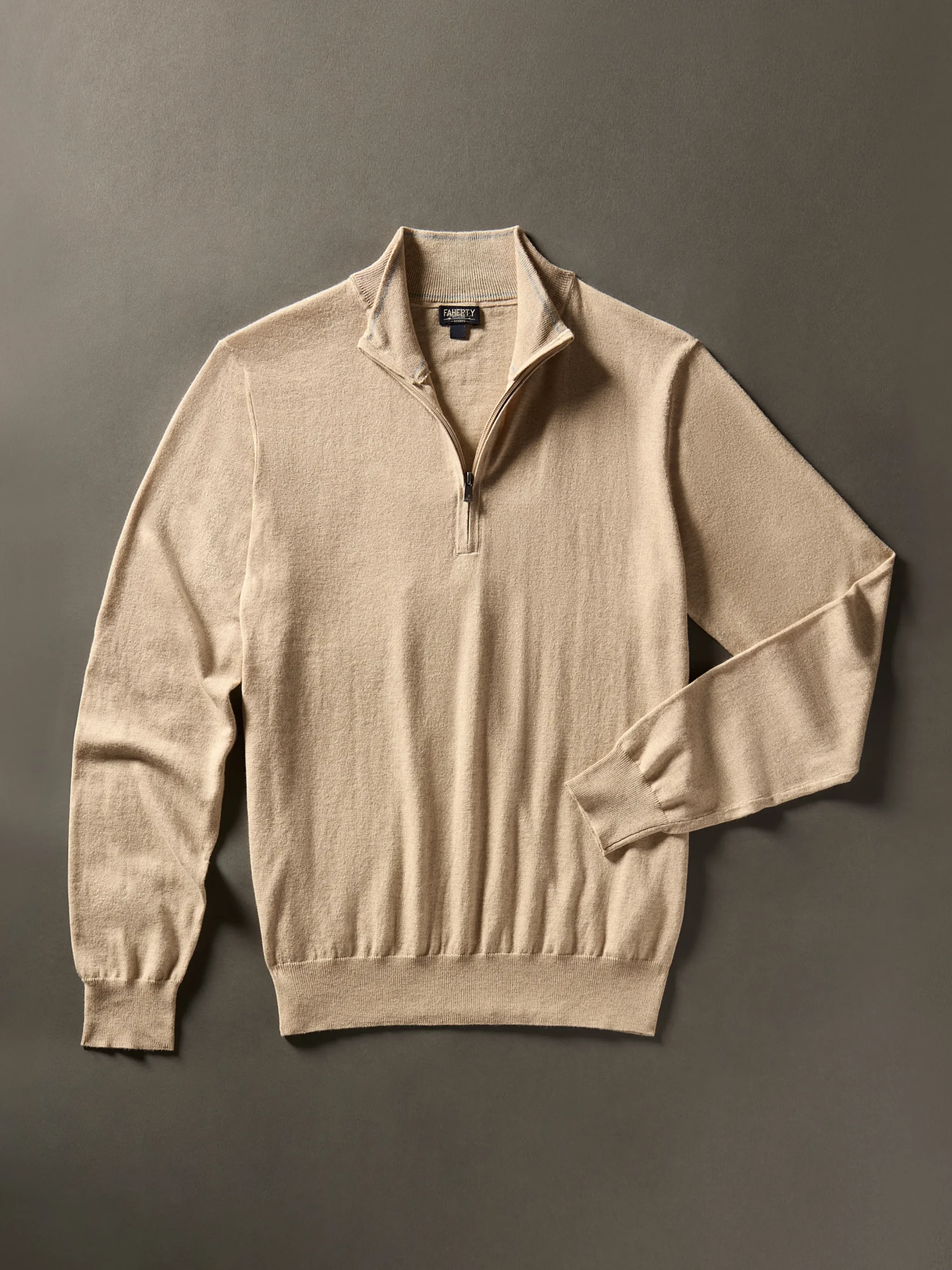 Faherty Brand Movement™ Quarter Zip Sweater (Tall) -