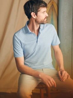 Faherty Brand Movement™ Short-Sleeve Pique Polo Shirt -