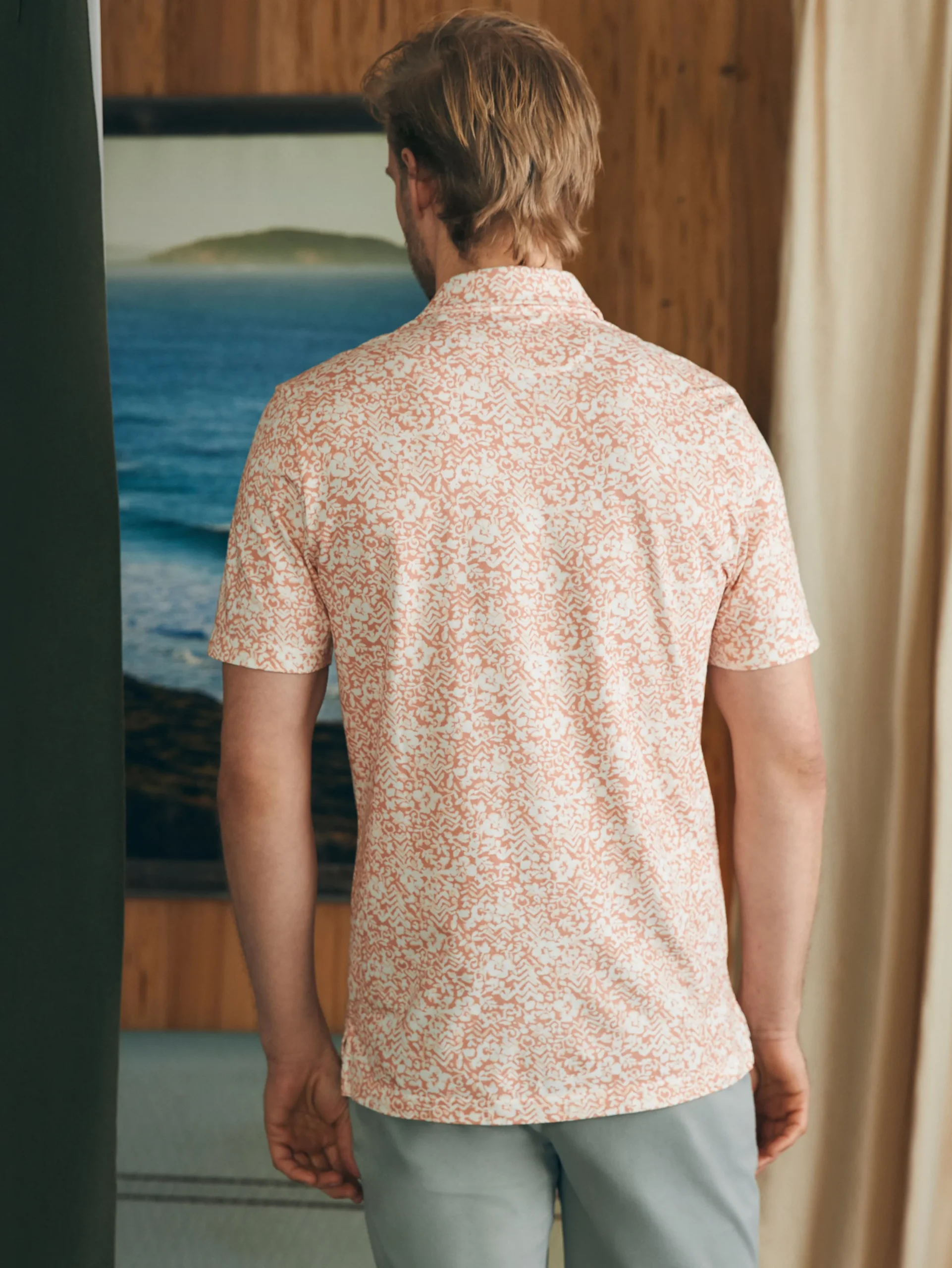 Faherty Brand Movement™ Short-Sleeve Pique Polo Shirt -