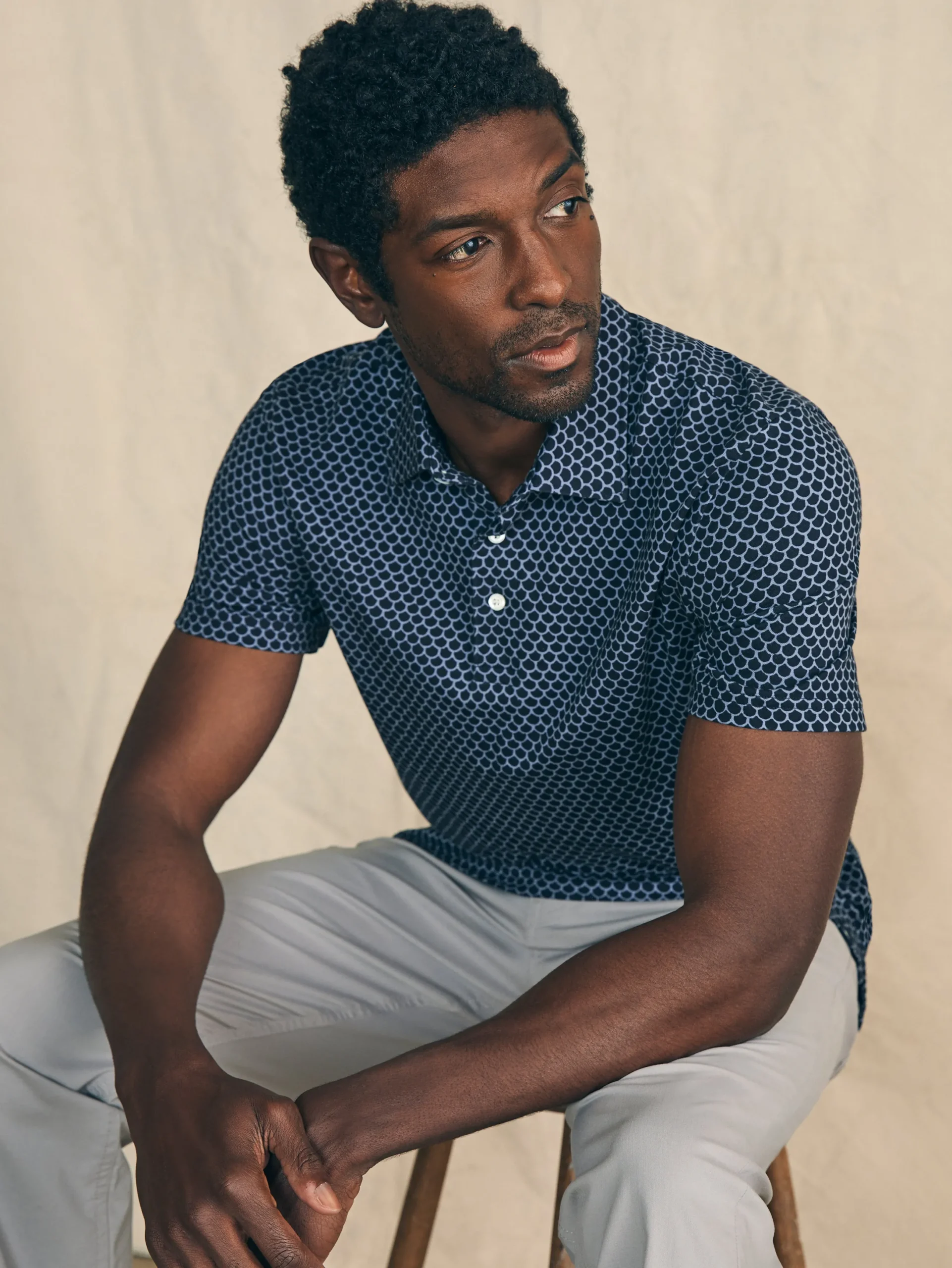 Faherty Brand Movement™ Short-Sleeve Pique Polo Shirt -