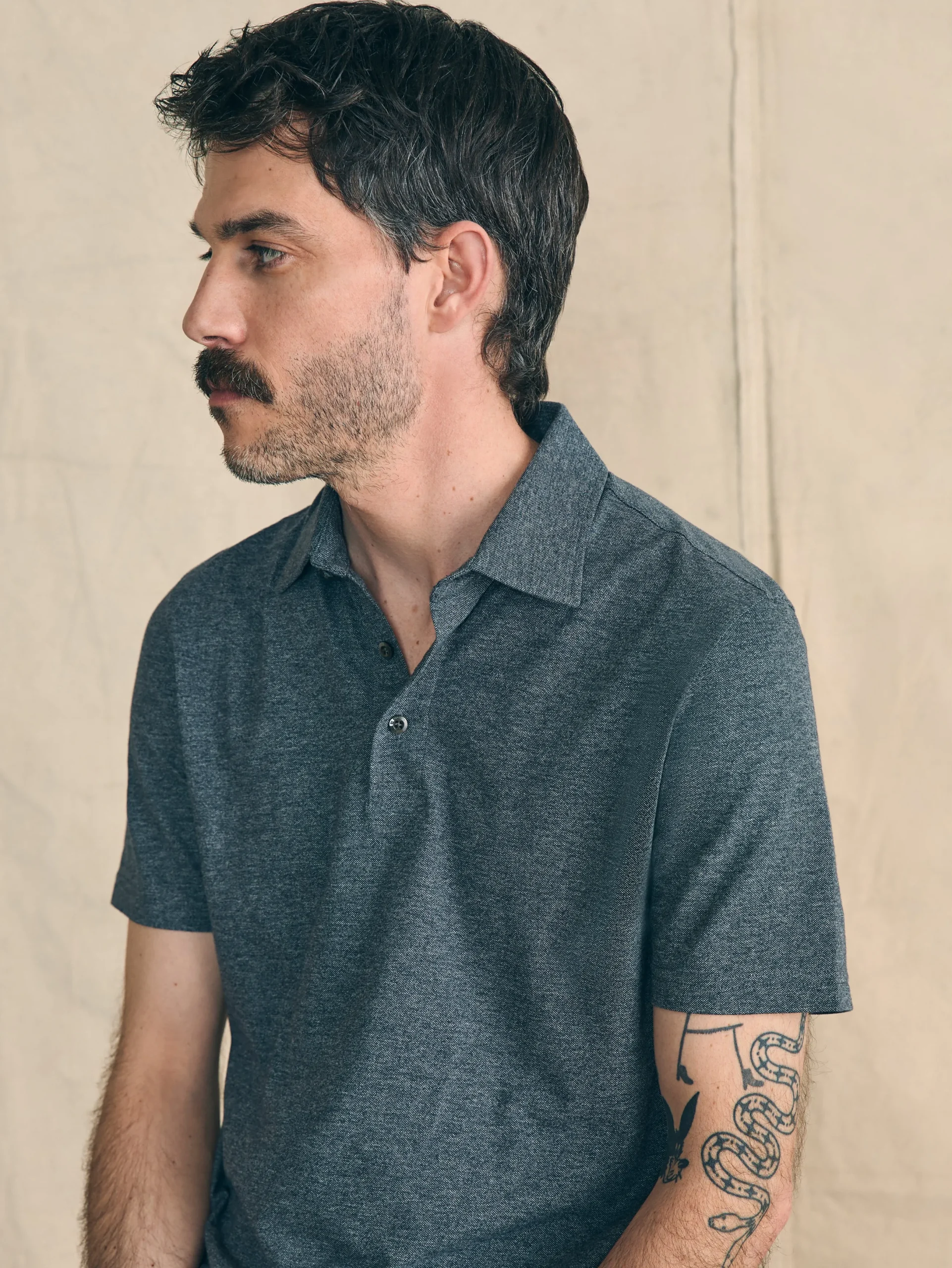 Faherty Brand Movement™ Short-Sleeve Pique Polo Shirt (Tall) -