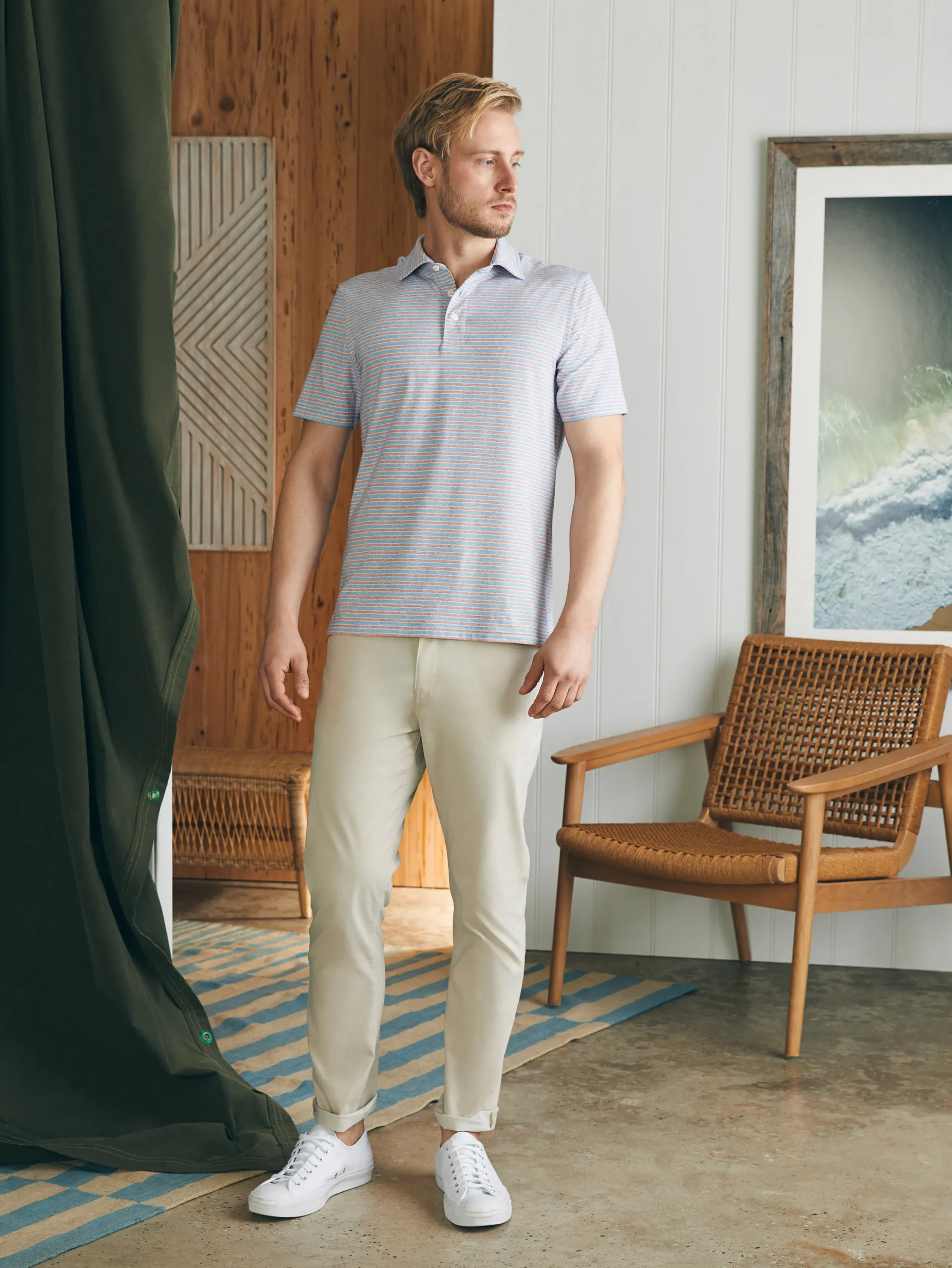 Faherty Brand Movement™ Short-Sleeve Polo Shirt (Tall) -
