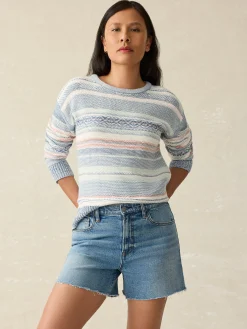 Women Faherty Brand Organic Cotton Denim Short -