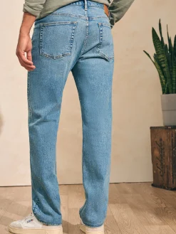 Faherty Brand Organic Cotton Slim Straight Denim (32