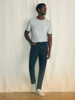 Faherty Brand Organic Cotton Slim Straight Denim (32" Inseam) -