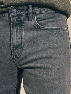 Faherty Brand Organic Cotton Slim Straight Denim (32" Inseam) -