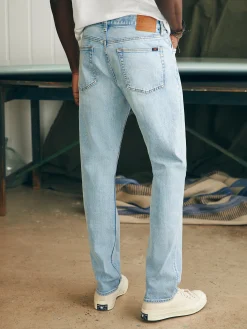 Faherty Brand Organic Cotton Slim Straight Denim (32