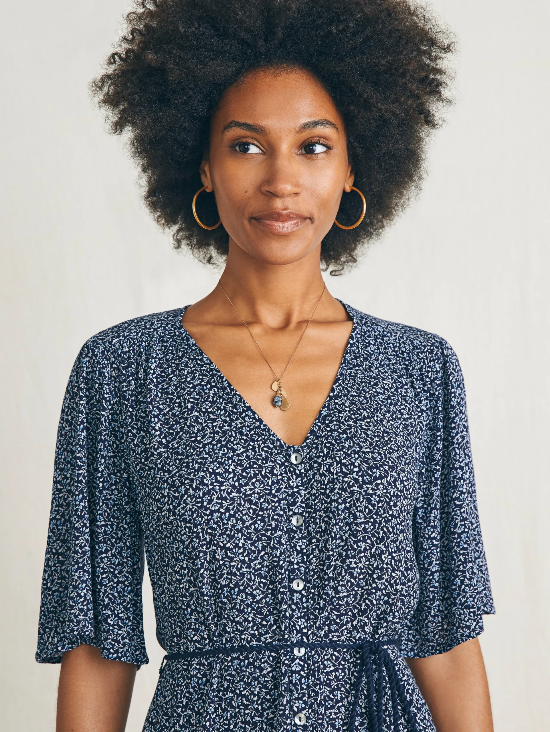 Women Faherty Brand Orinda Mini Dress -