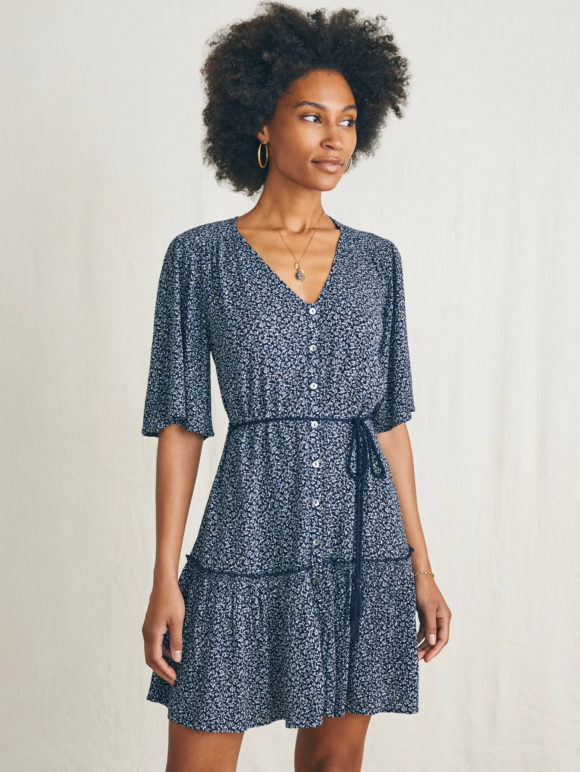 Women Faherty Brand Orinda Mini Dress -
