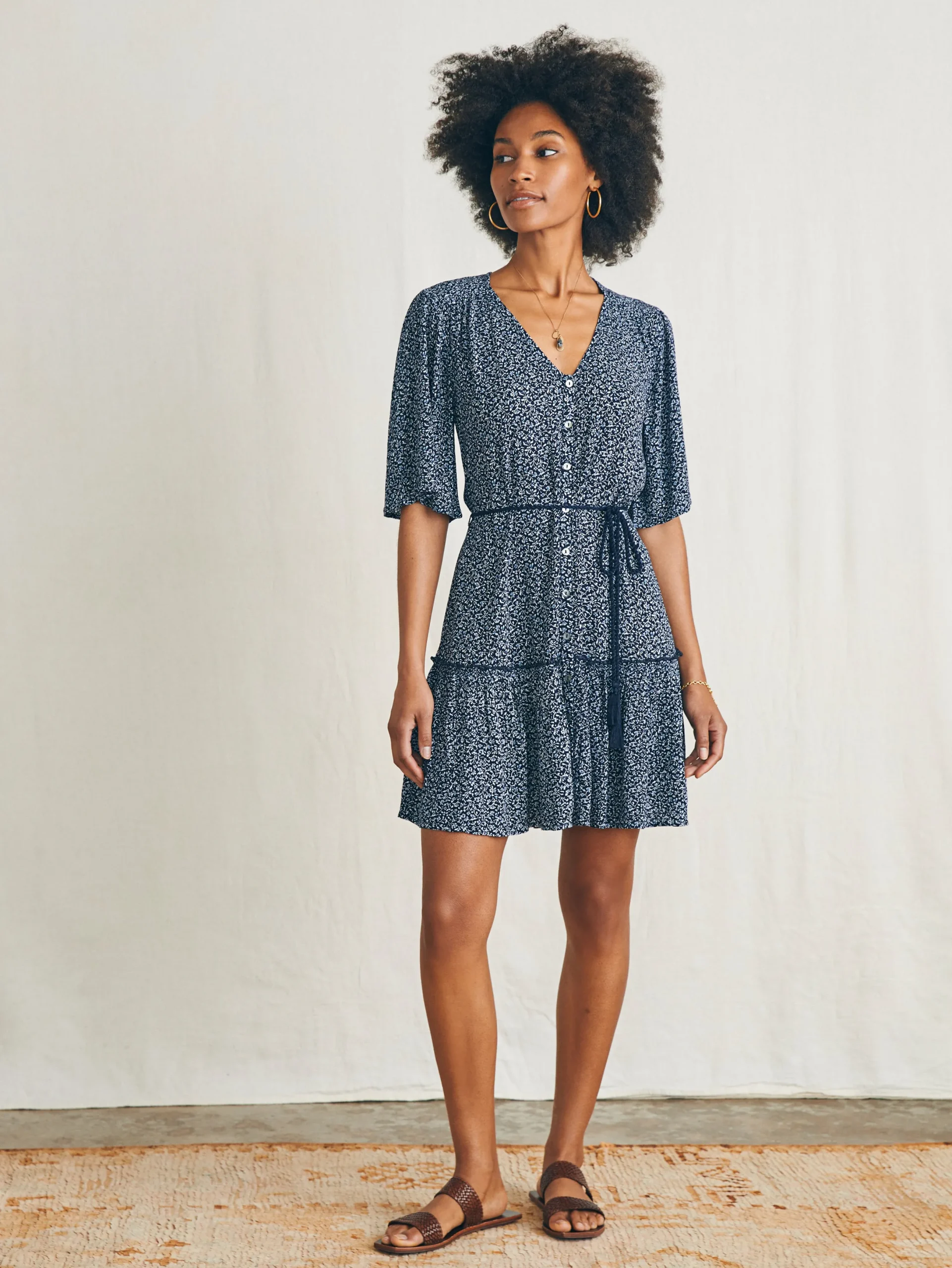 Women Faherty Brand Orinda Mini Dress -