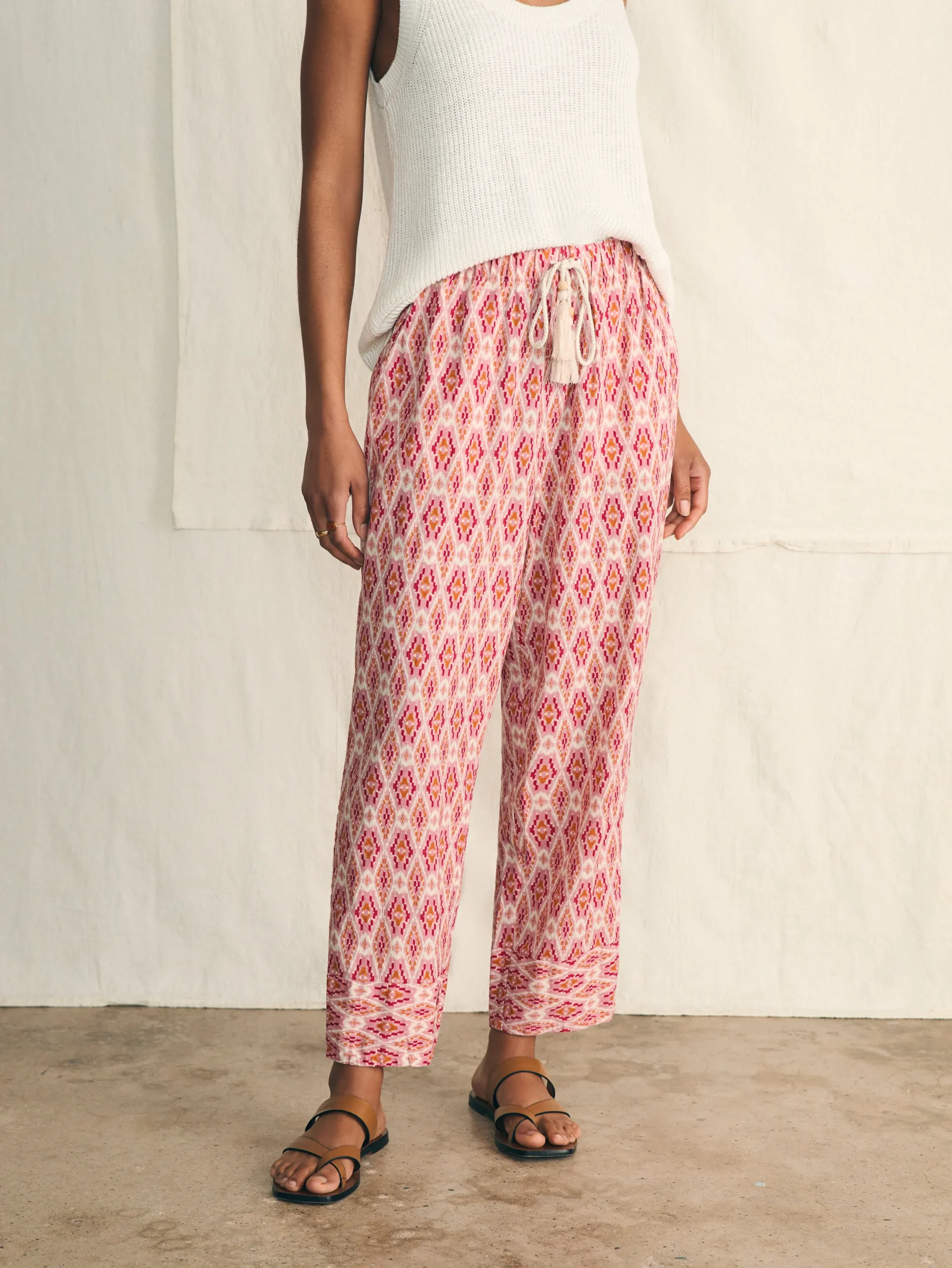 Women Faherty Brand Pacific Beach Linen Pant -