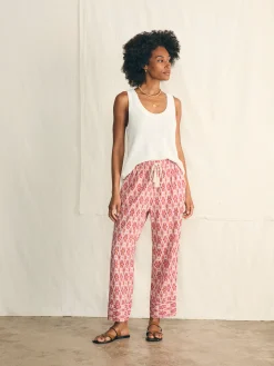 Women Faherty Brand Pacific Beach Linen Pant -