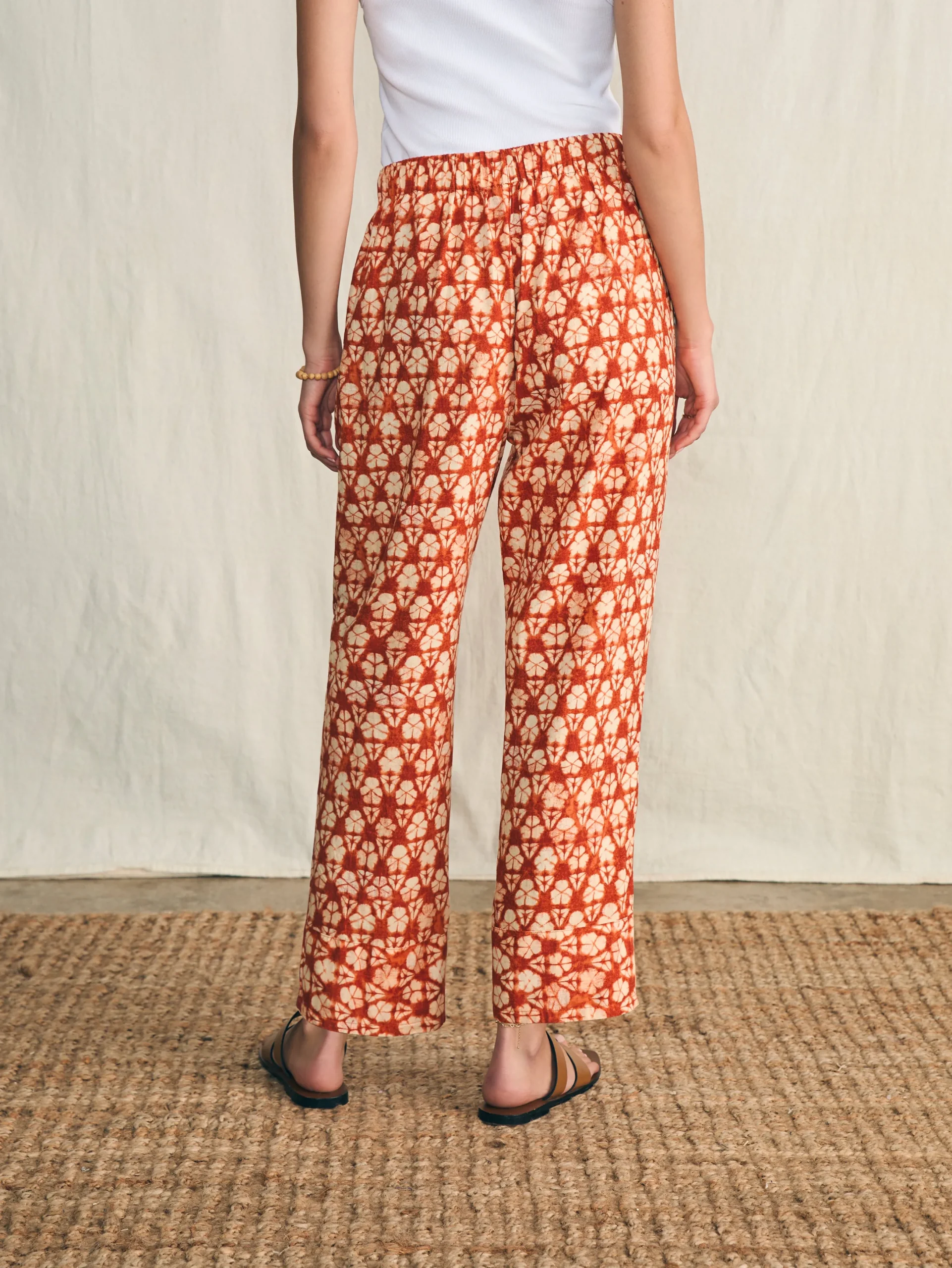 Women Faherty Brand Pacific Beach Linen Pant -