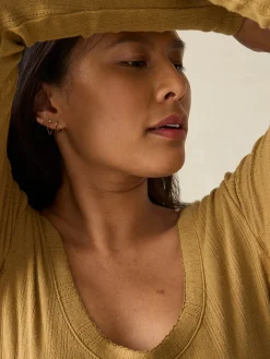 Women Faherty Brand Pacific Pointelle Scoop Neck -
