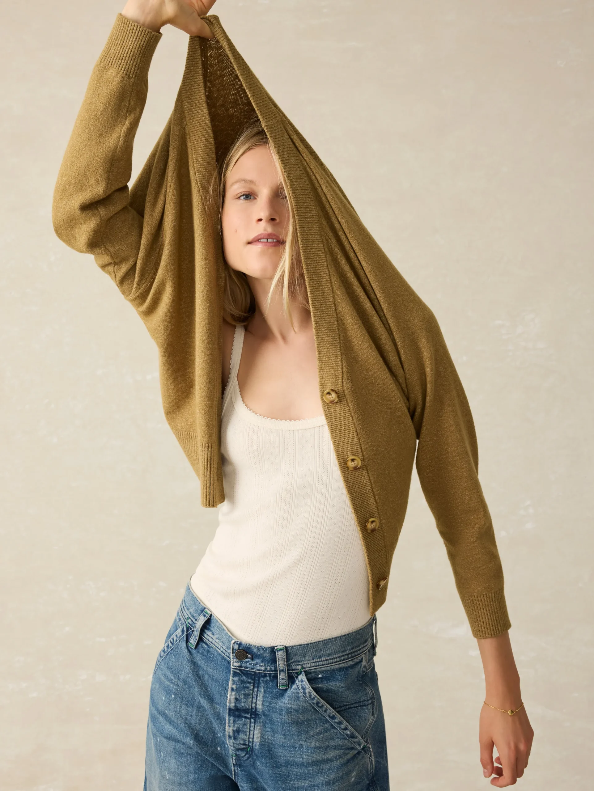 Women Faherty Brand Pacific Pointelle Tank -
