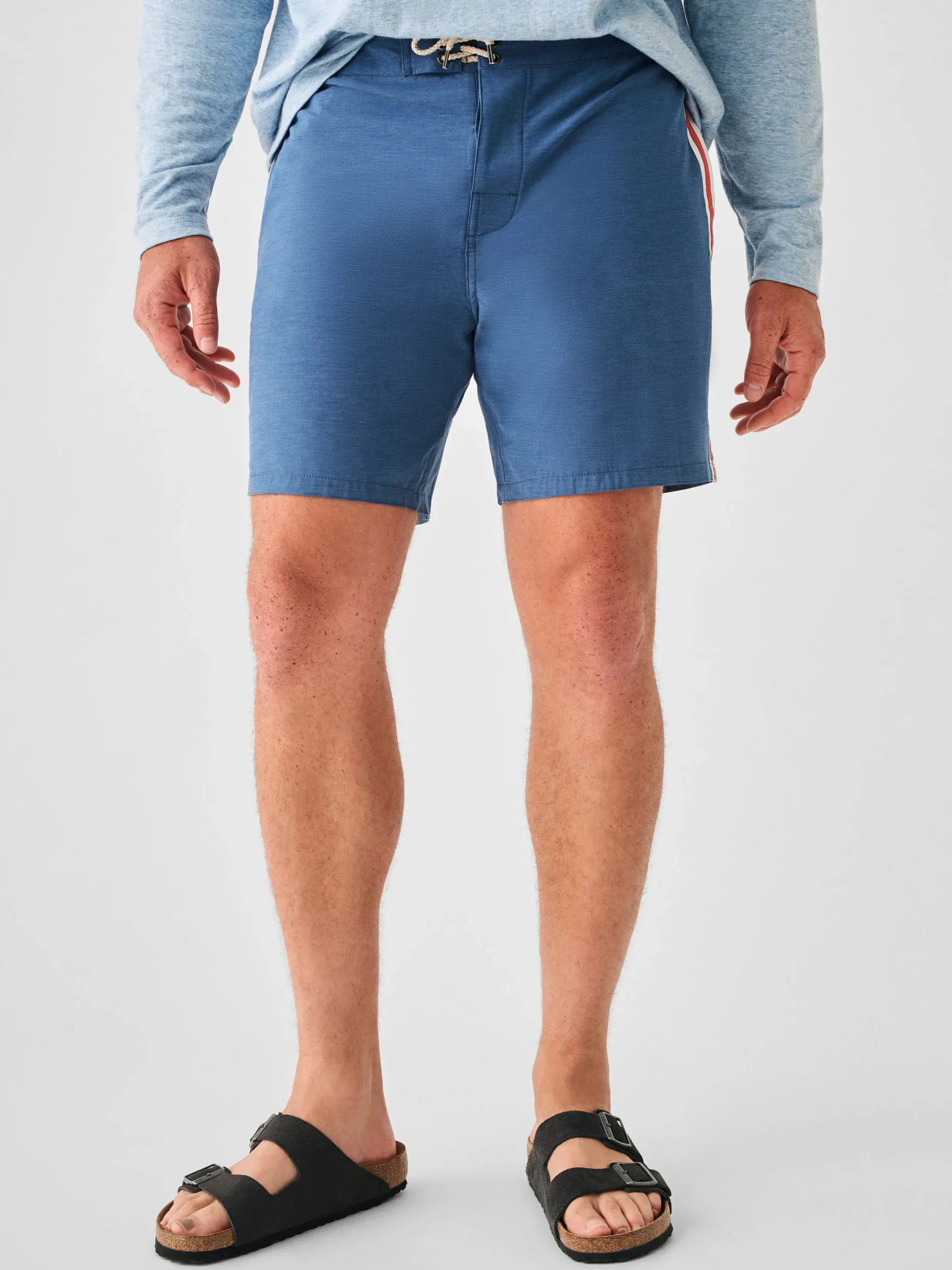 Faherty Brand Retro Surf Stripe Boardshort (7" Inseam) -