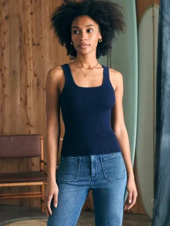 Women Faherty Brand Rue Sweater Tank -