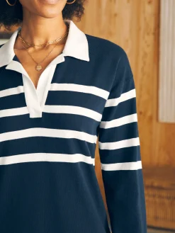 Women Faherty Brand Rugby Jersey Dress -