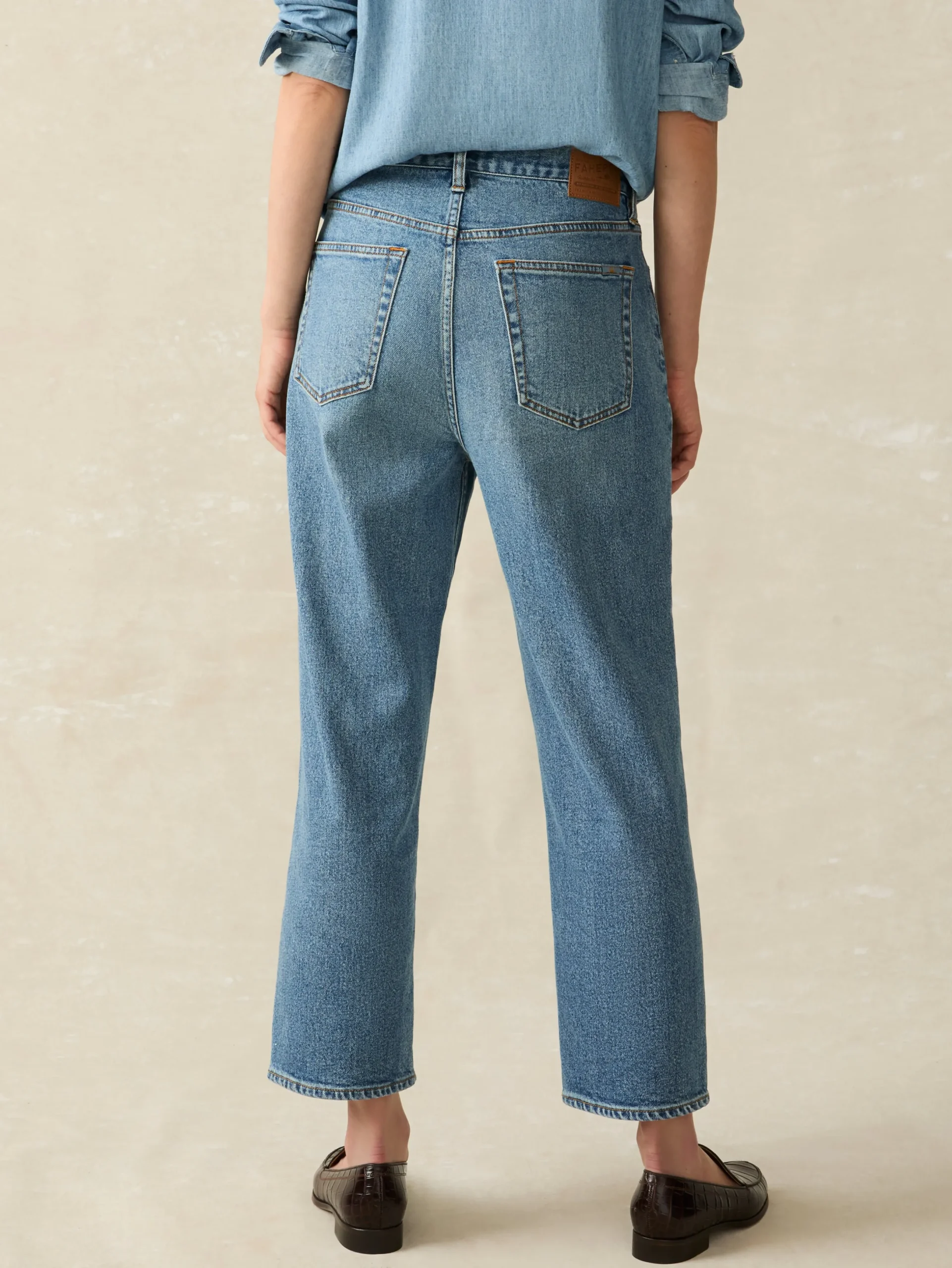 Women Faherty Brand 90S Crop Jean -