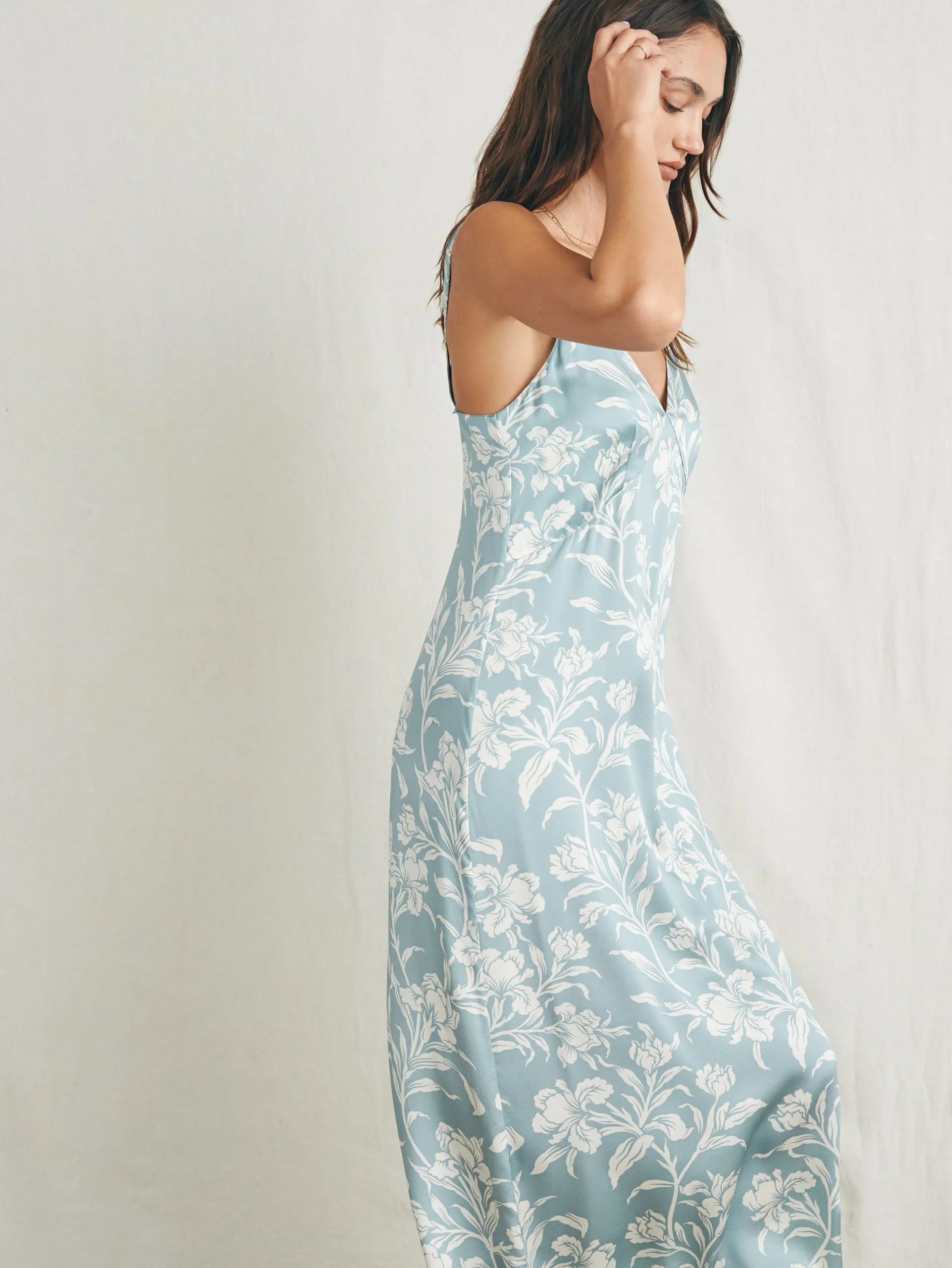 Women Faherty Brand Sandwashed Silk Slip Dress -