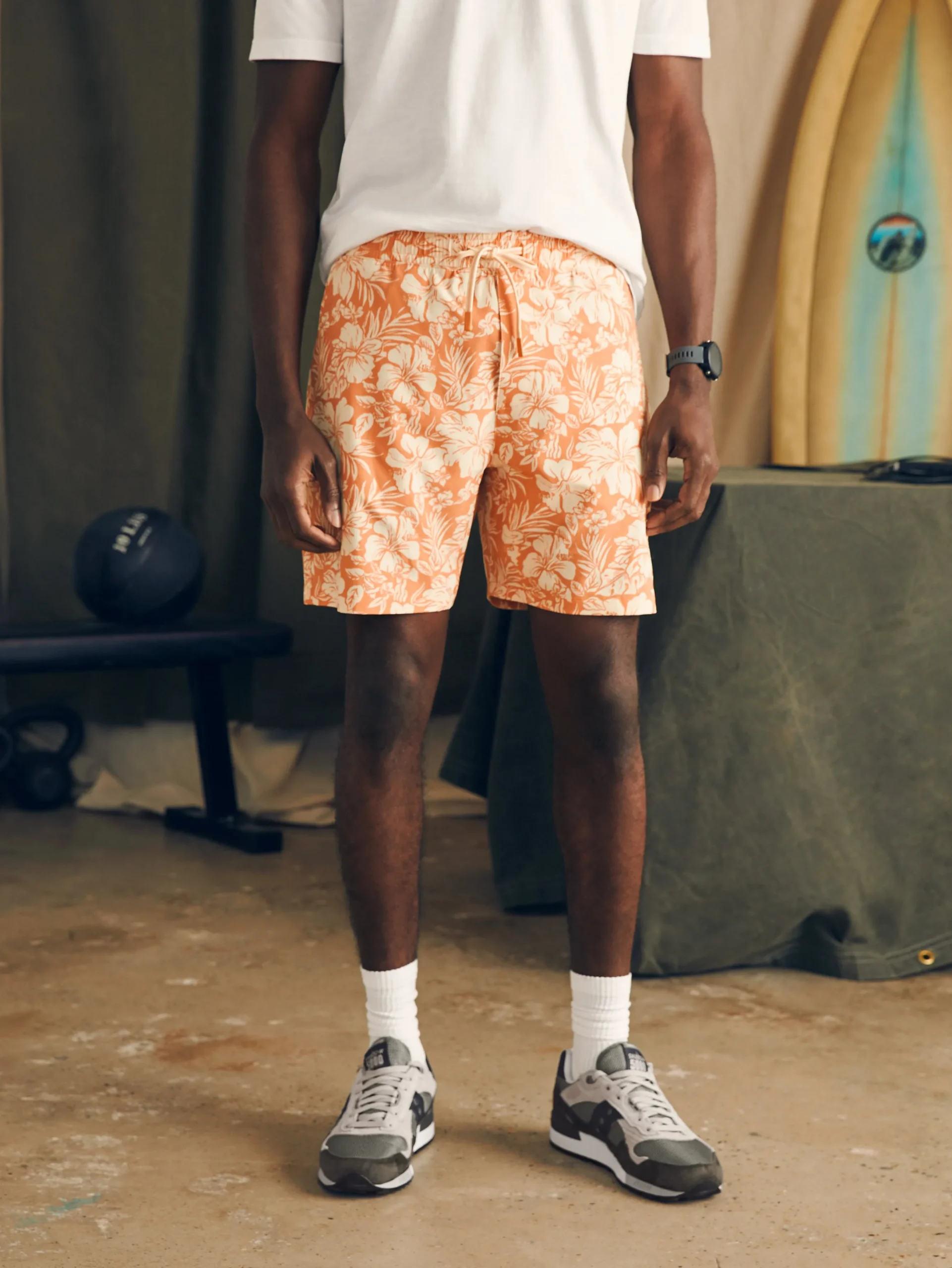 Faherty Brand Shorelite Active Swim Short (7" Inseam) -