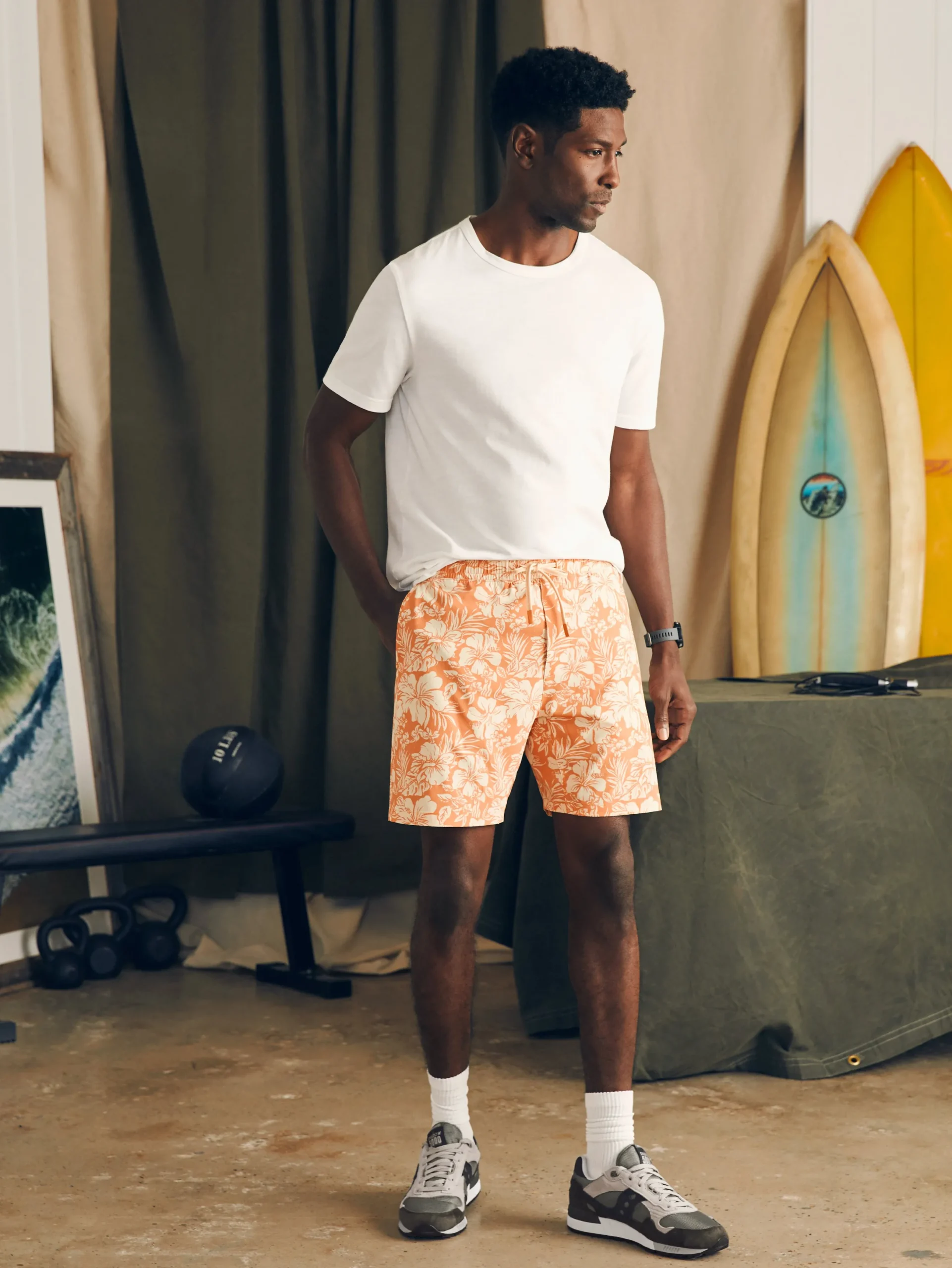 Faherty Brand Shorelite Active Swim Short (7" Inseam) -