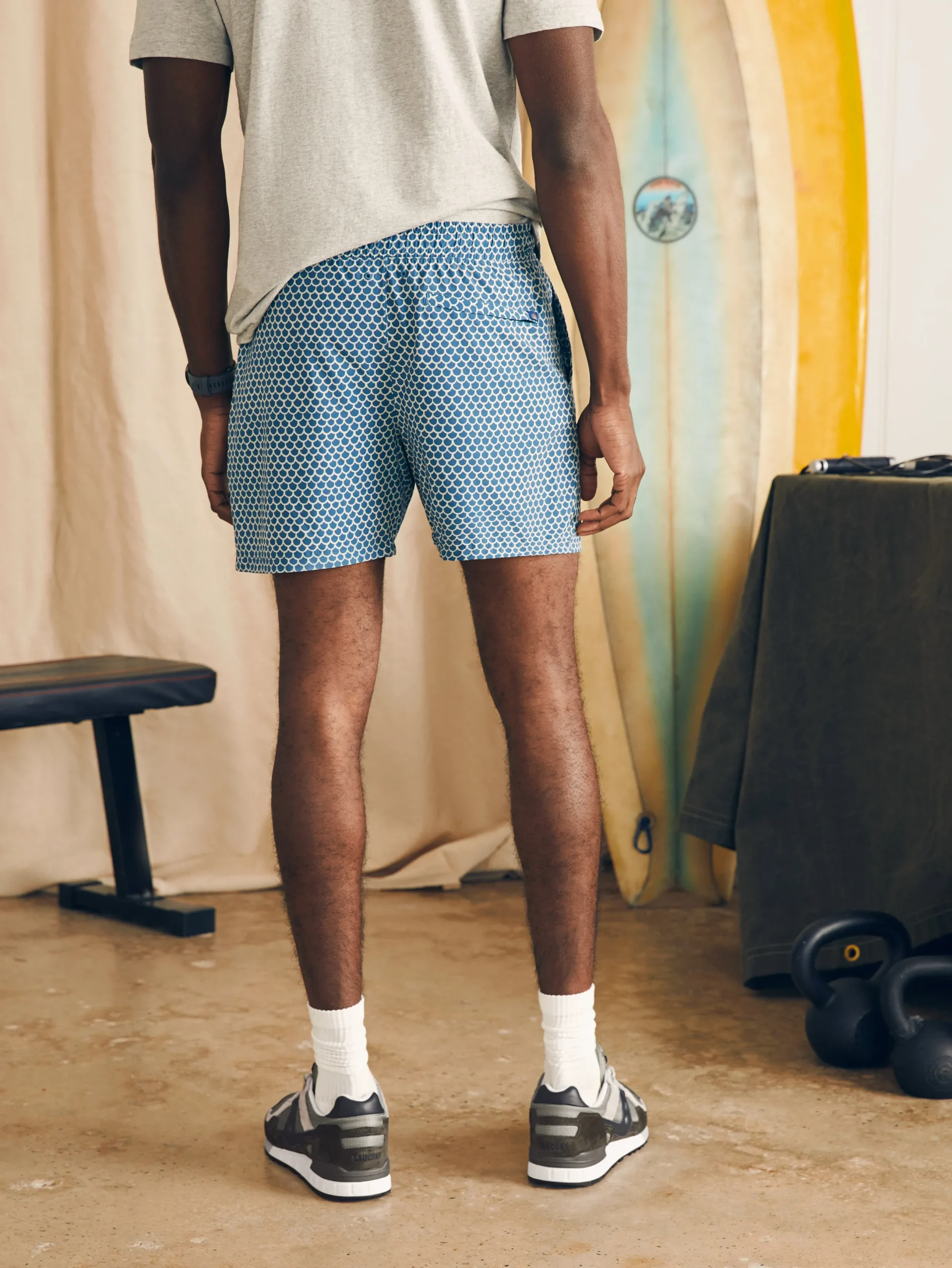 Faherty Brand Shorelite Active Swim Short (7" Inseam) -