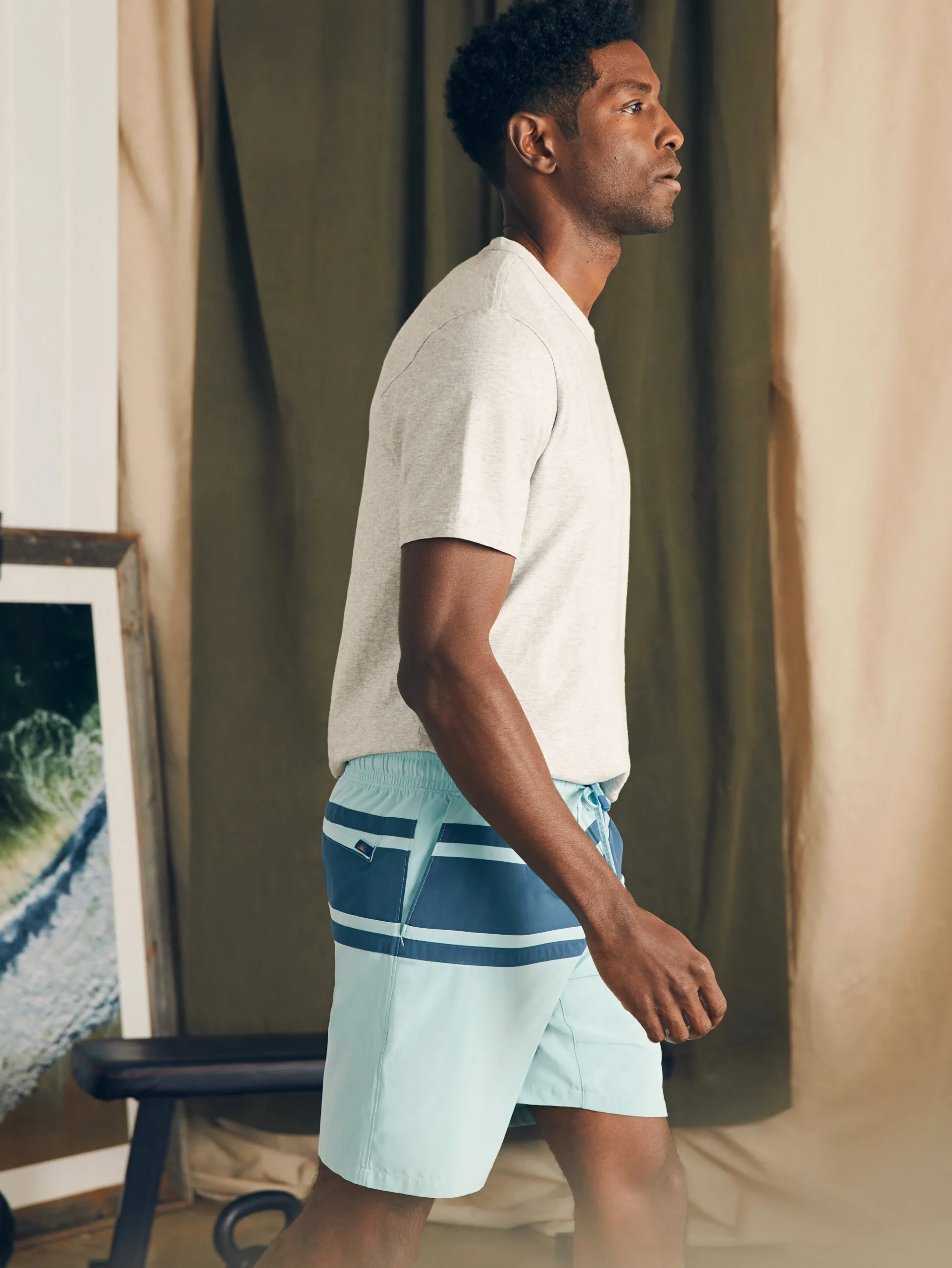 Faherty Brand Shorelite Active Swim Short (7" Inseam) -