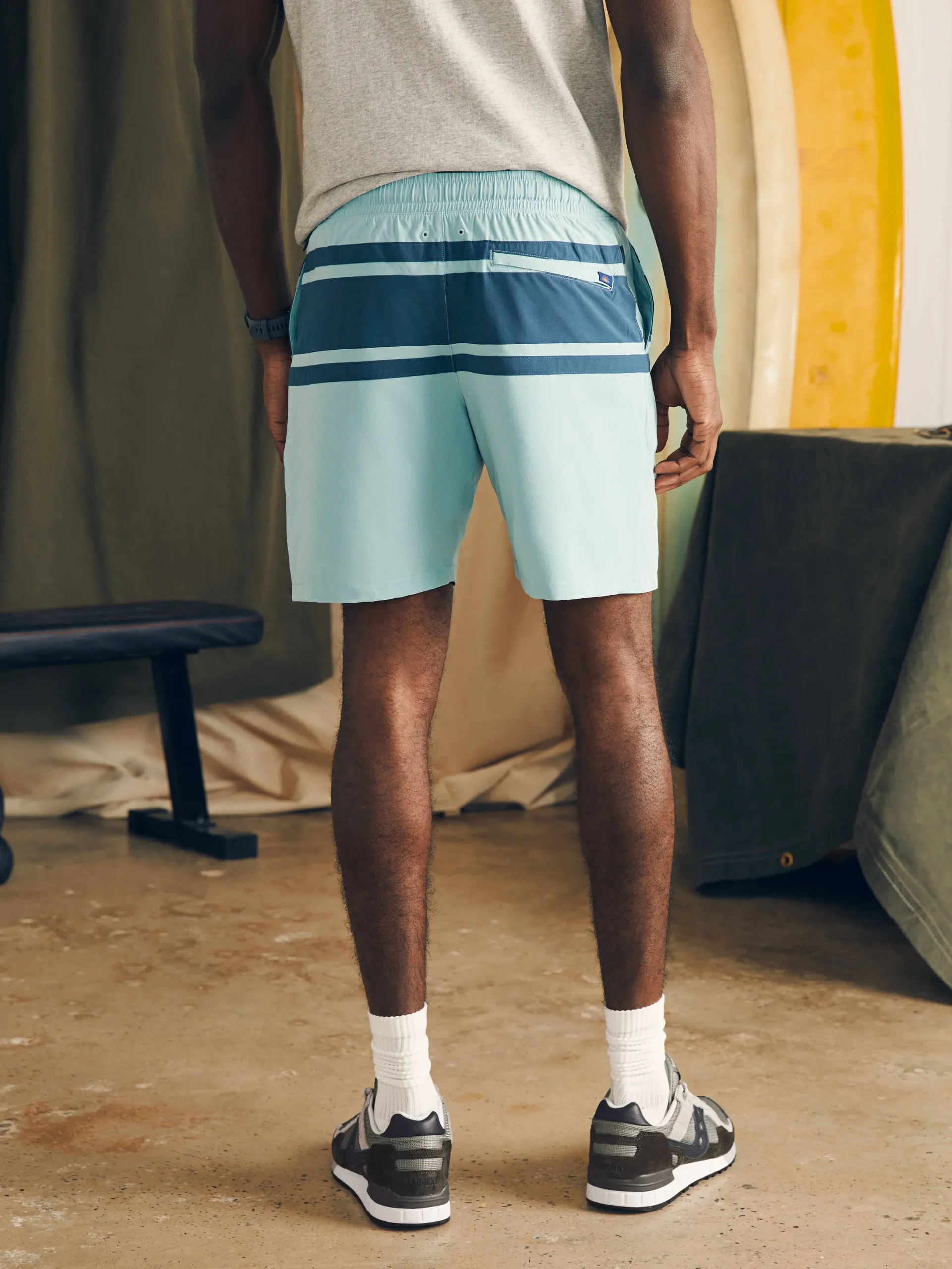 Faherty Brand Shorelite Active Swim Short (7" Inseam) -