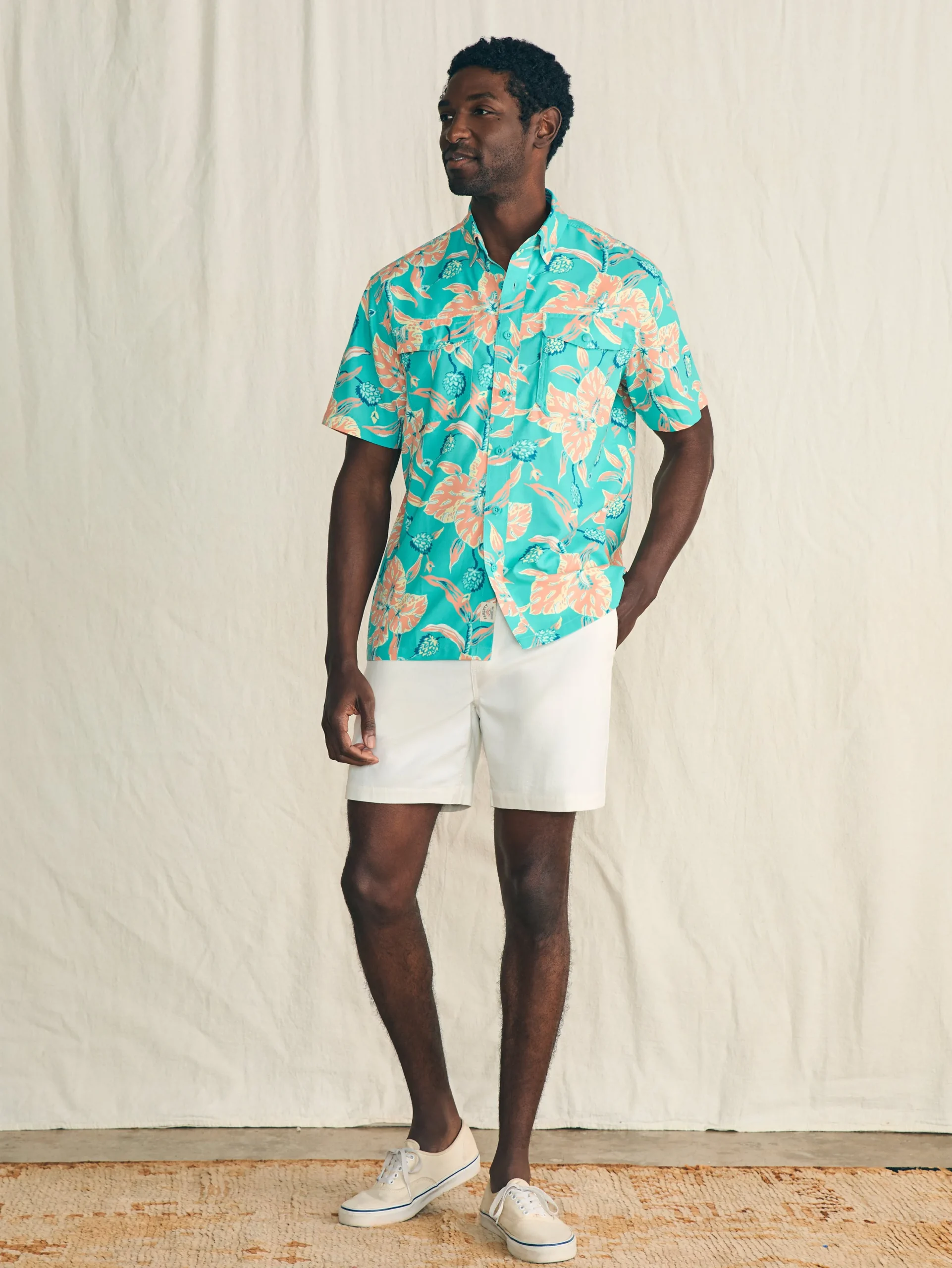 Faherty Brand Shorelite Short-Sleeve Tech Shirt -