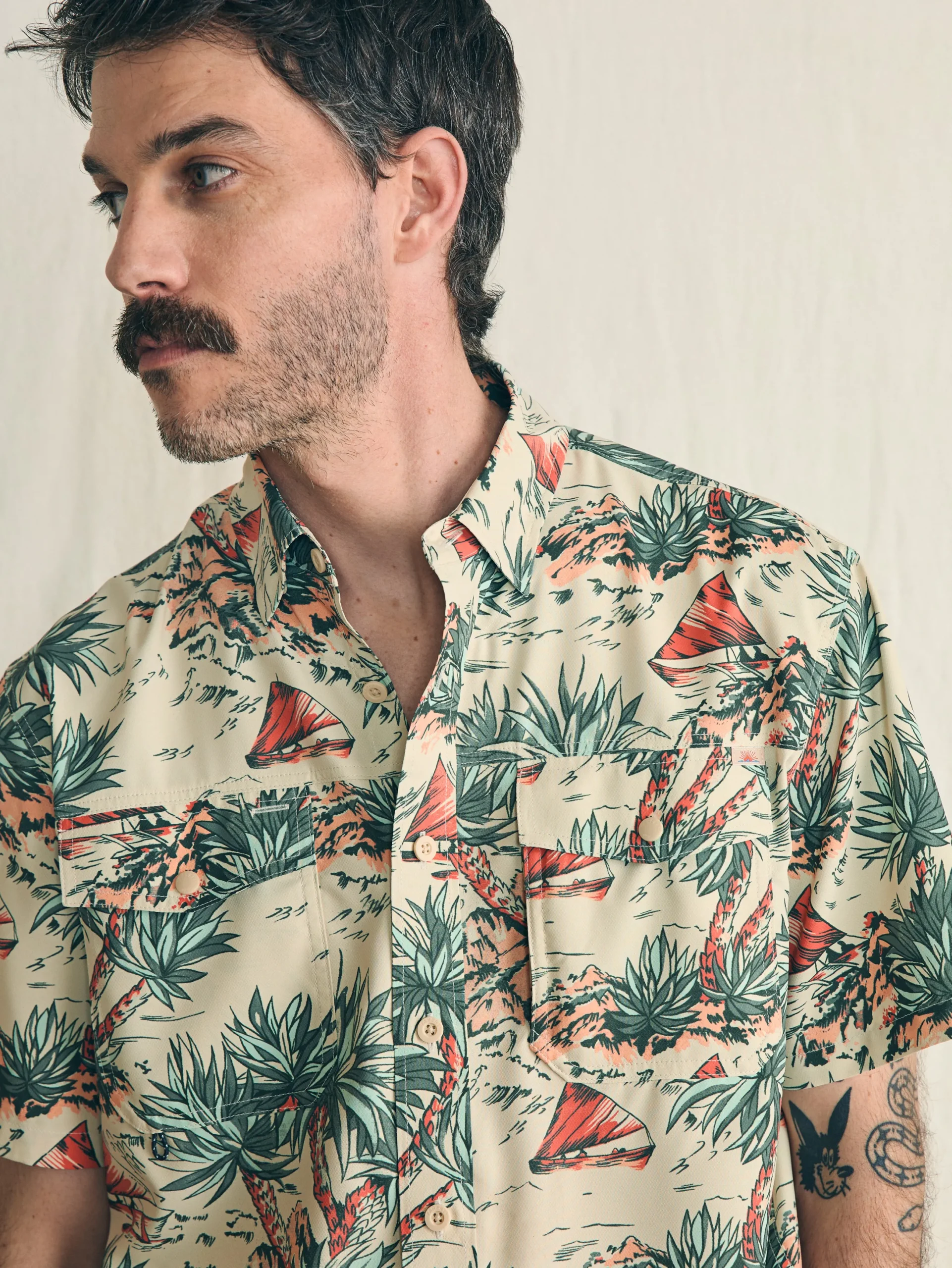 Faherty Brand Shorelite Short-Sleeve Tech Shirt -