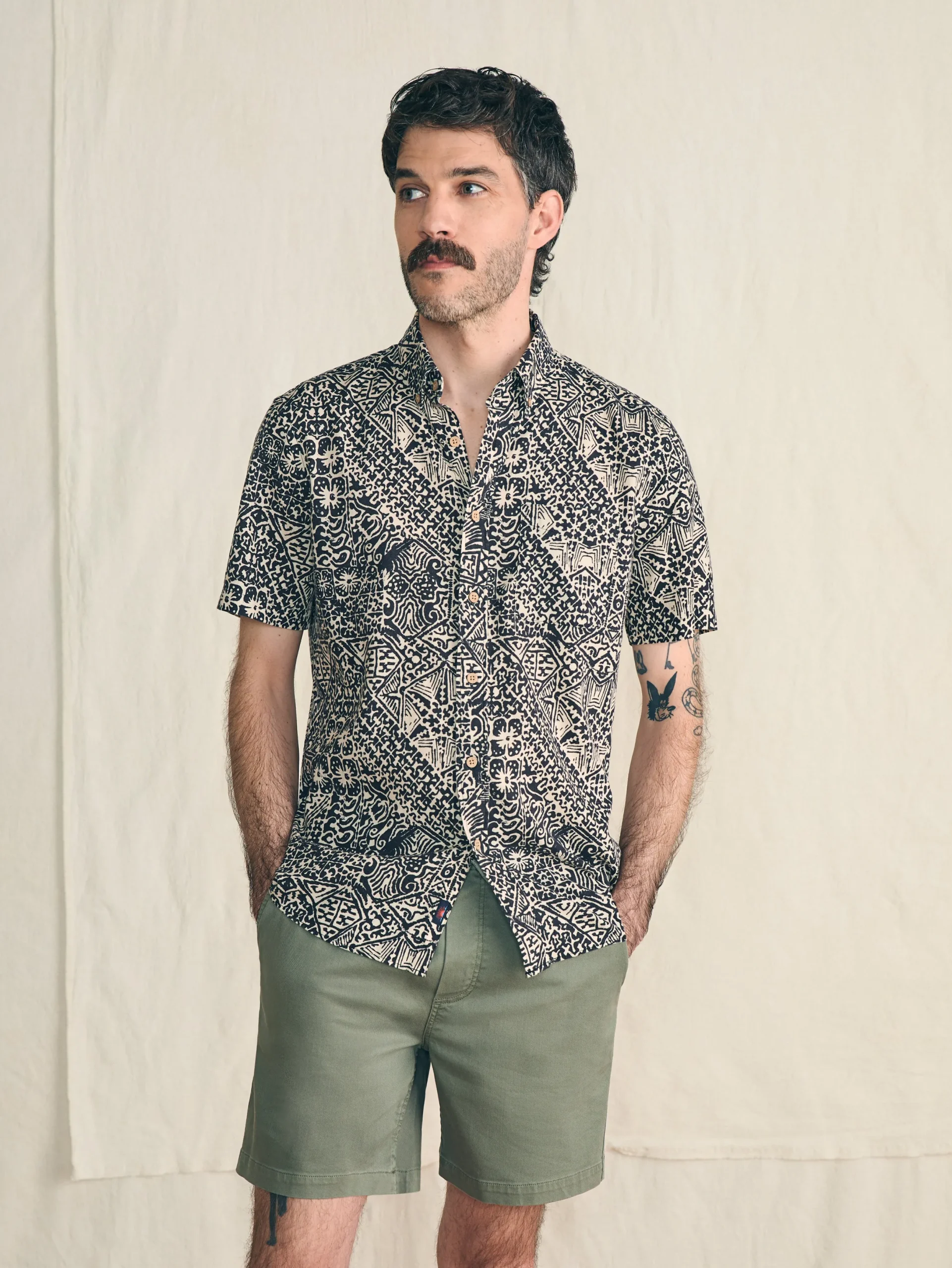 Faherty Brand Short-Sleeve Breeze Shirt -