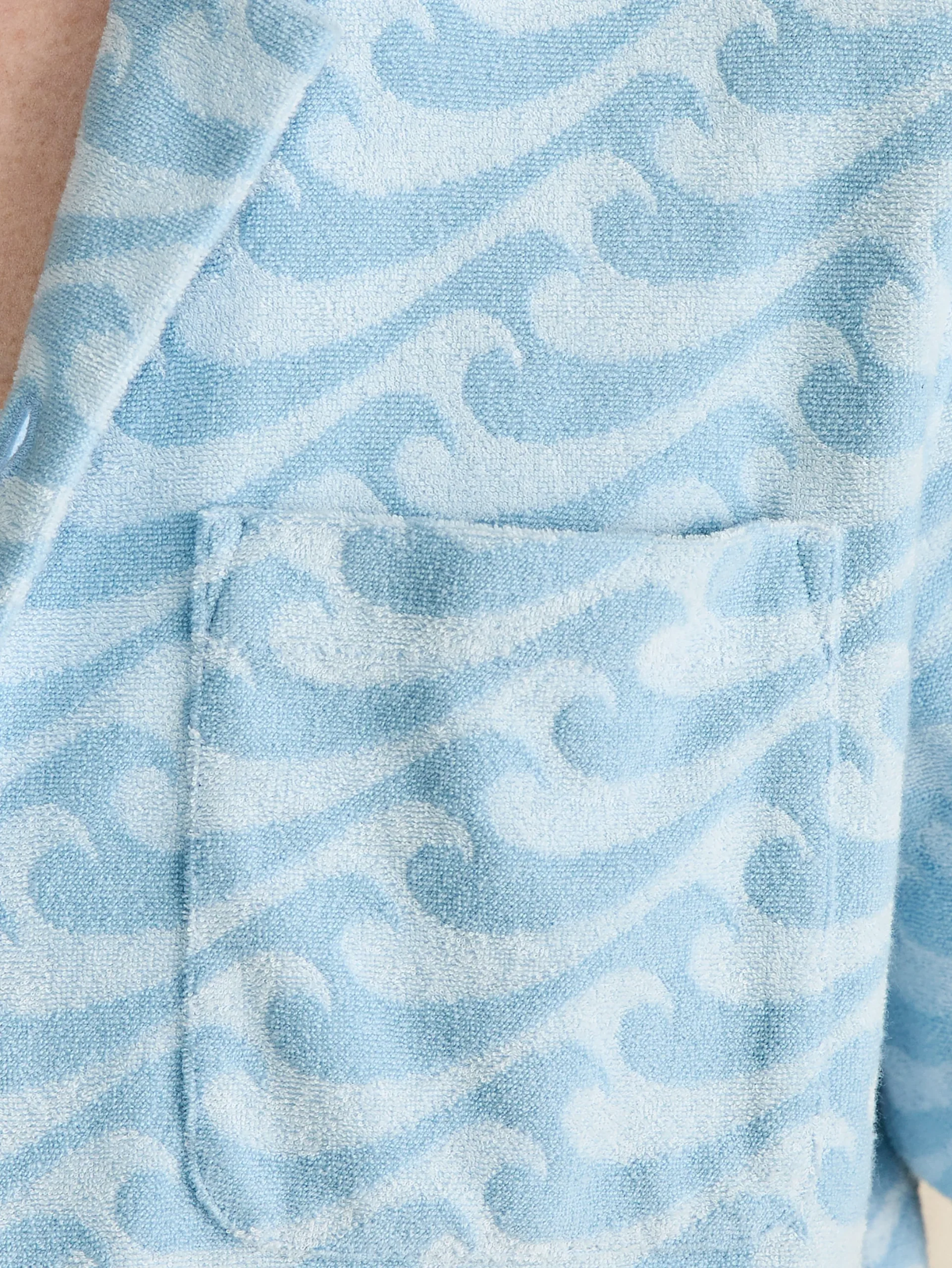 Faherty Brand Short-Sleeve Cabana Towel Terry Shirt -