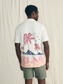Faherty Brand Short-Sleeve Cabana Towel Terry Shirt -