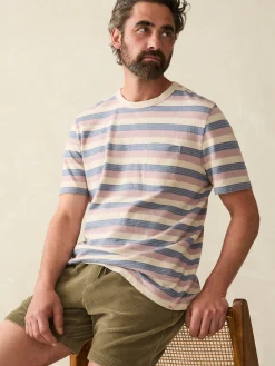 Faherty Brand Short-Sleeve Hemp Blend Tee -