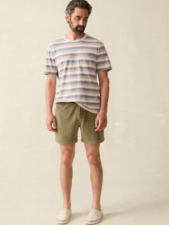 Faherty Brand Short-Sleeve Hemp Blend Tee -