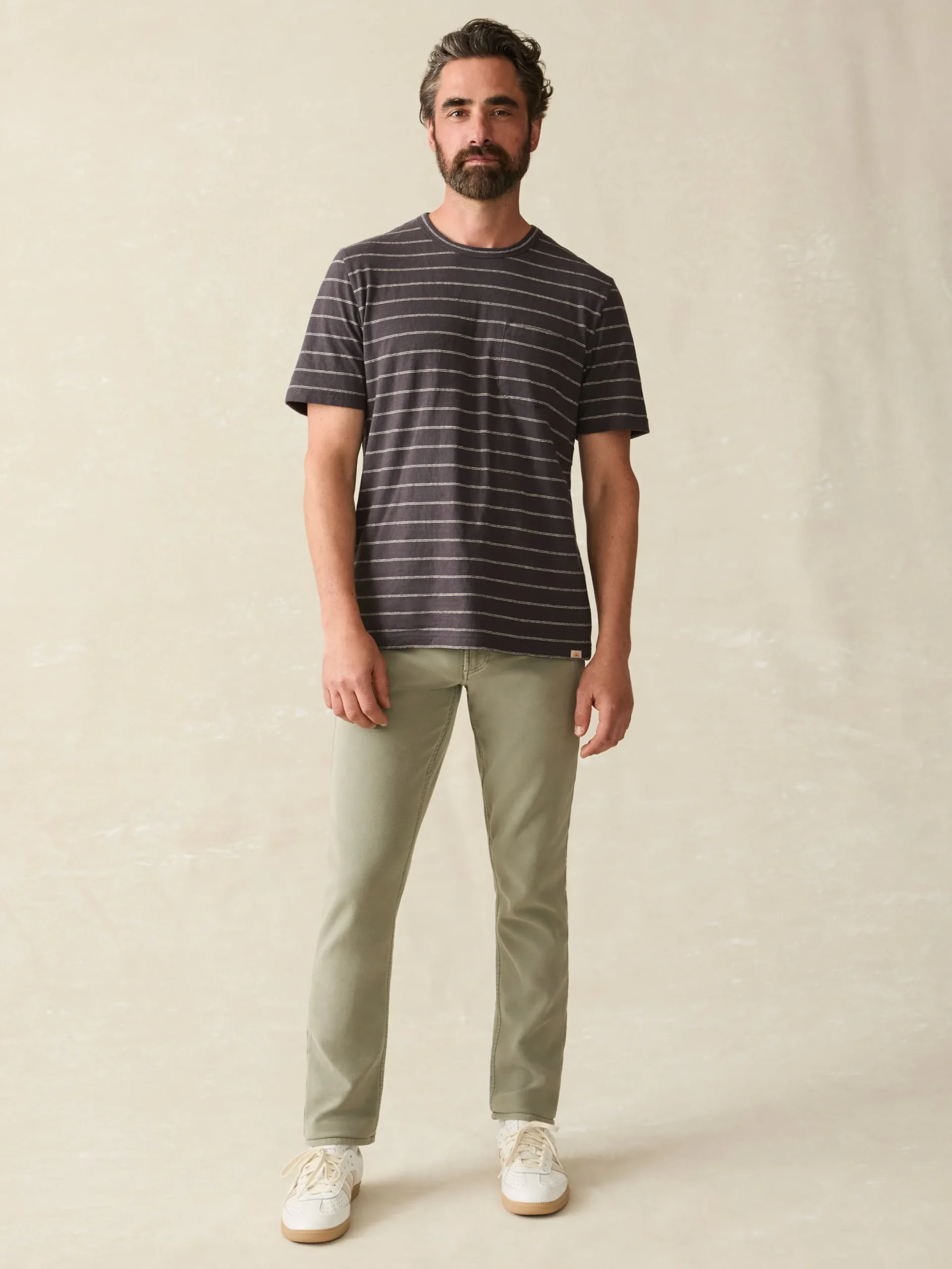 Faherty Brand Short-Sleeve Hemp Blend Tee -