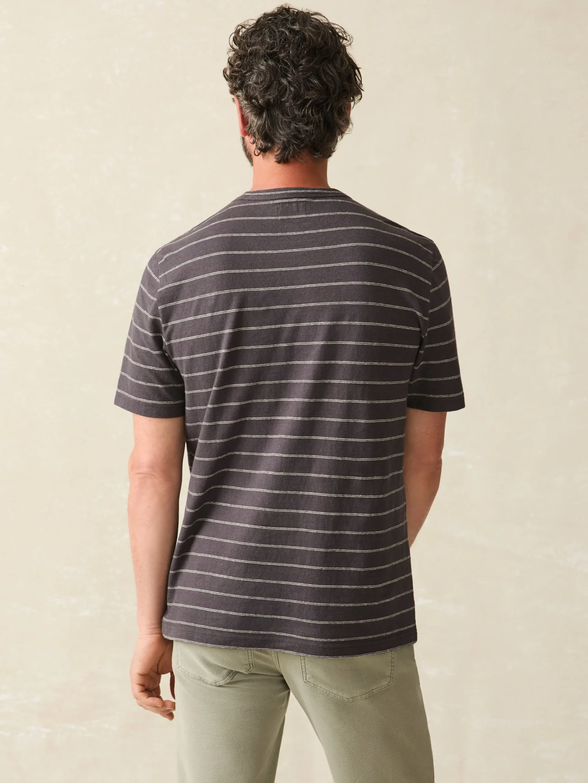 Faherty Brand Short-Sleeve Hemp Blend Tee -