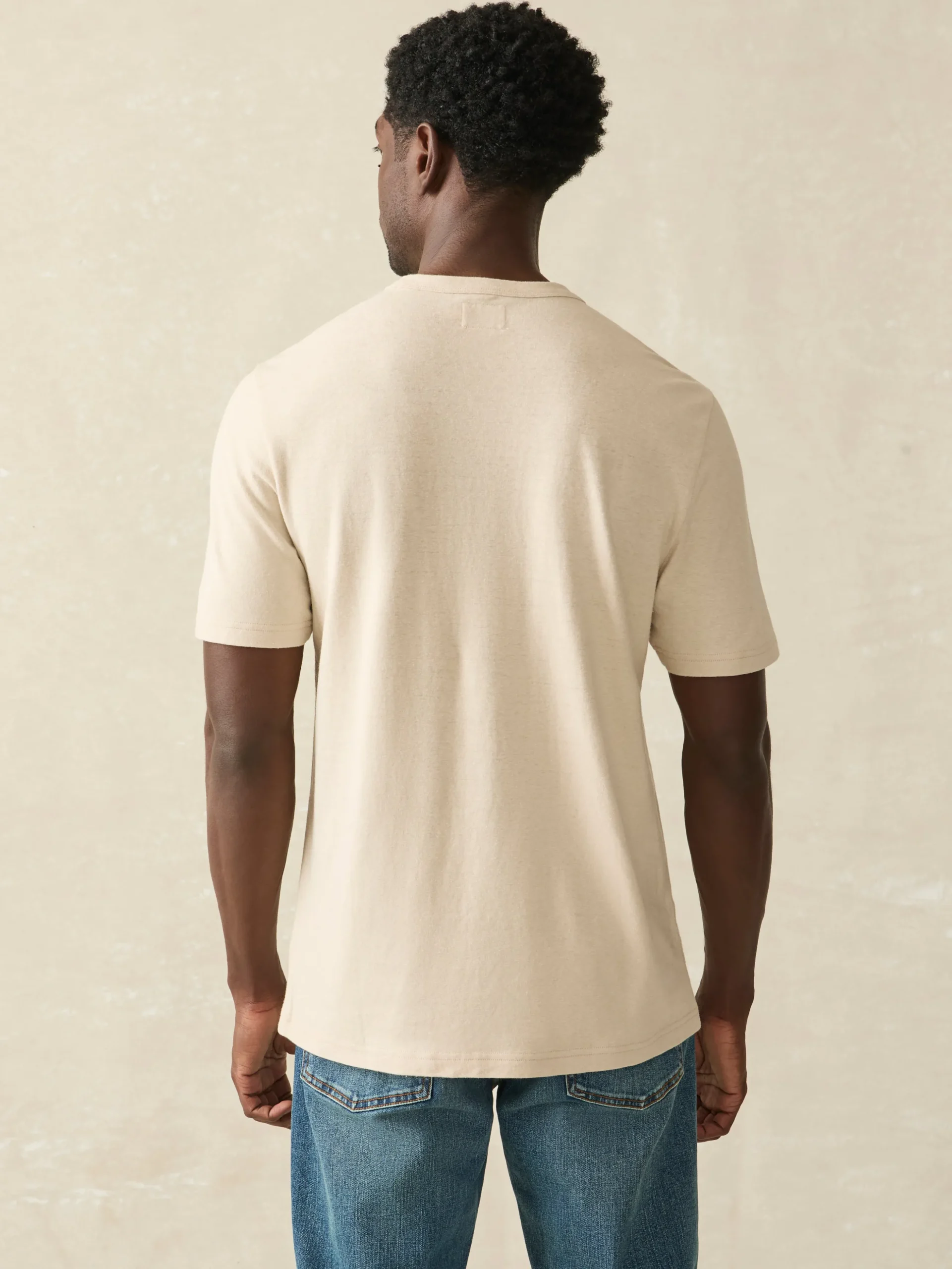 Faherty Brand Short-Sleeve Hemp Blend Tee -