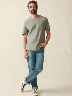 Faherty Brand Short-Sleeve Hemp Blend Tee -