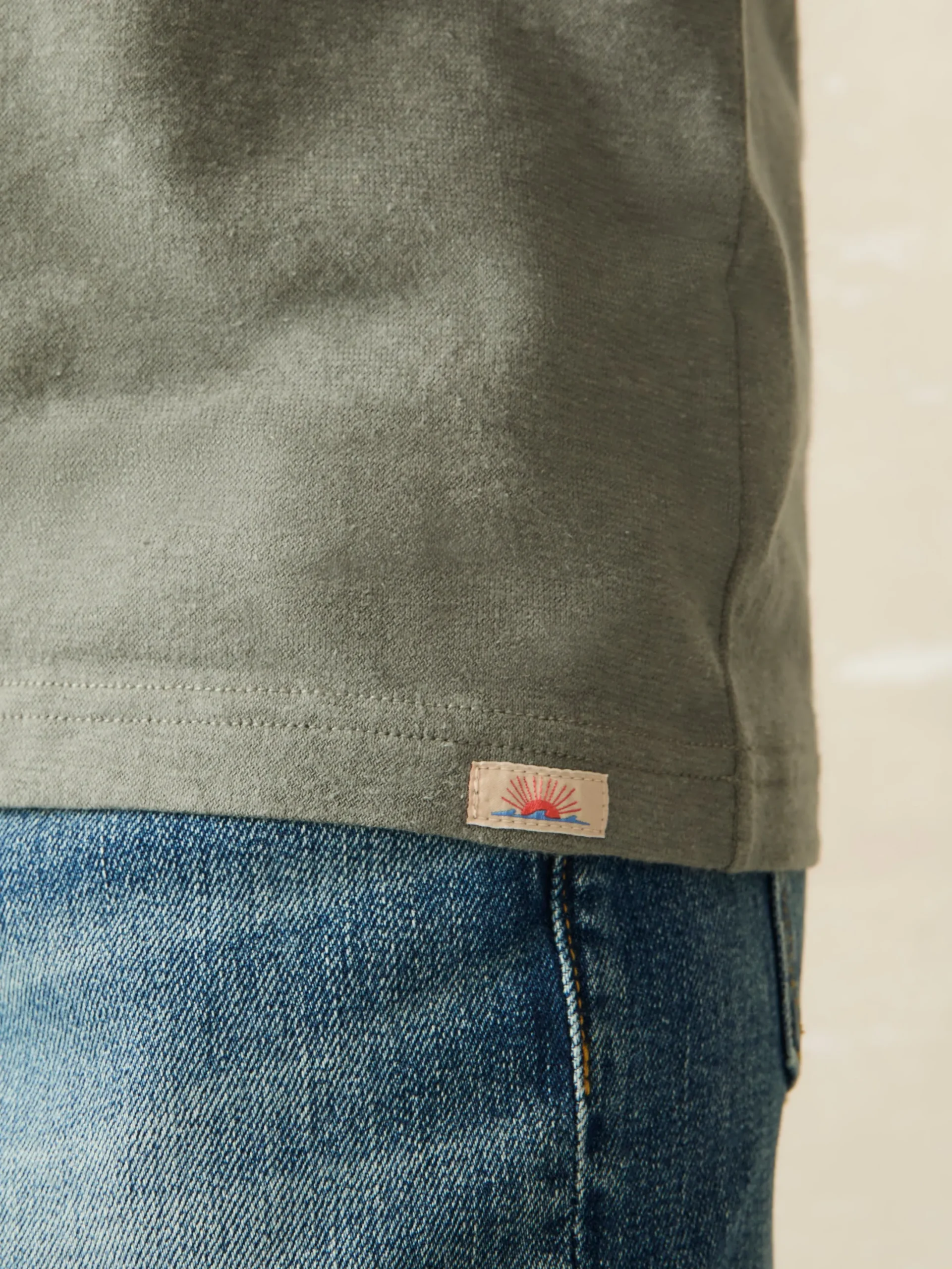 Faherty Brand Short-Sleeve Hemp Blend Tee -