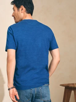 Faherty Brand Short-Sleeve Indigo Pocket Tee -