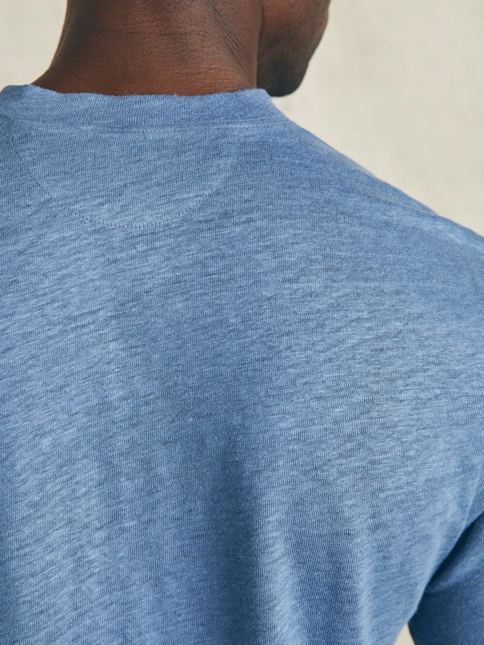 Faherty Brand Short-Sleeve Linen Henley -