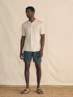 Faherty Brand Short-Sleeve Linen Henley -