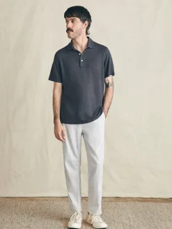 Faherty Brand Short-Sleeve Linen Polo -