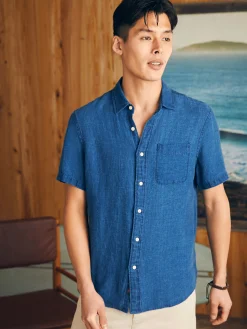Faherty Brand Short-Sleeve Palma Linen Shirt -